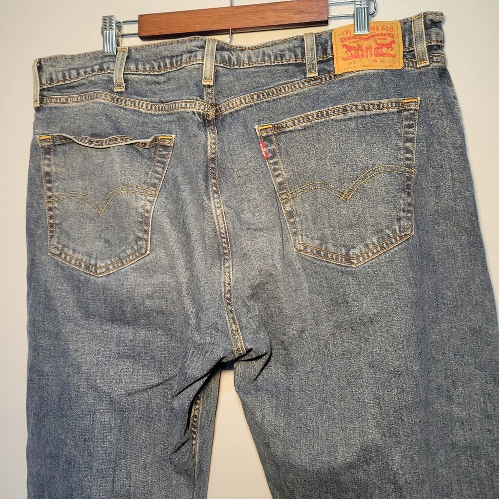 Levi's Mens 505‎ Blue Jeans Size 40X32 Classic Straight Leg Style
